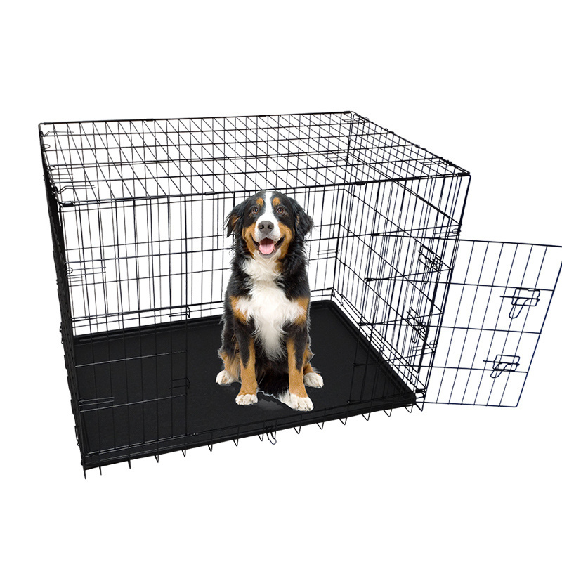 Expanded Metal Black Dog Cage , Wholesale Dog Crate in China