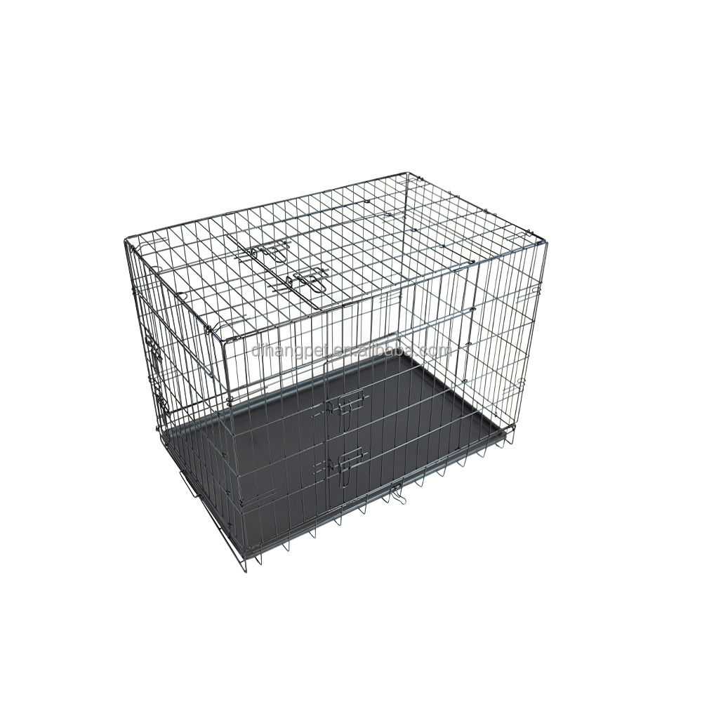 Foldable metal large Xxl dog cage metal kennel, stackable dog cages for large dogs, wholesale dog cages