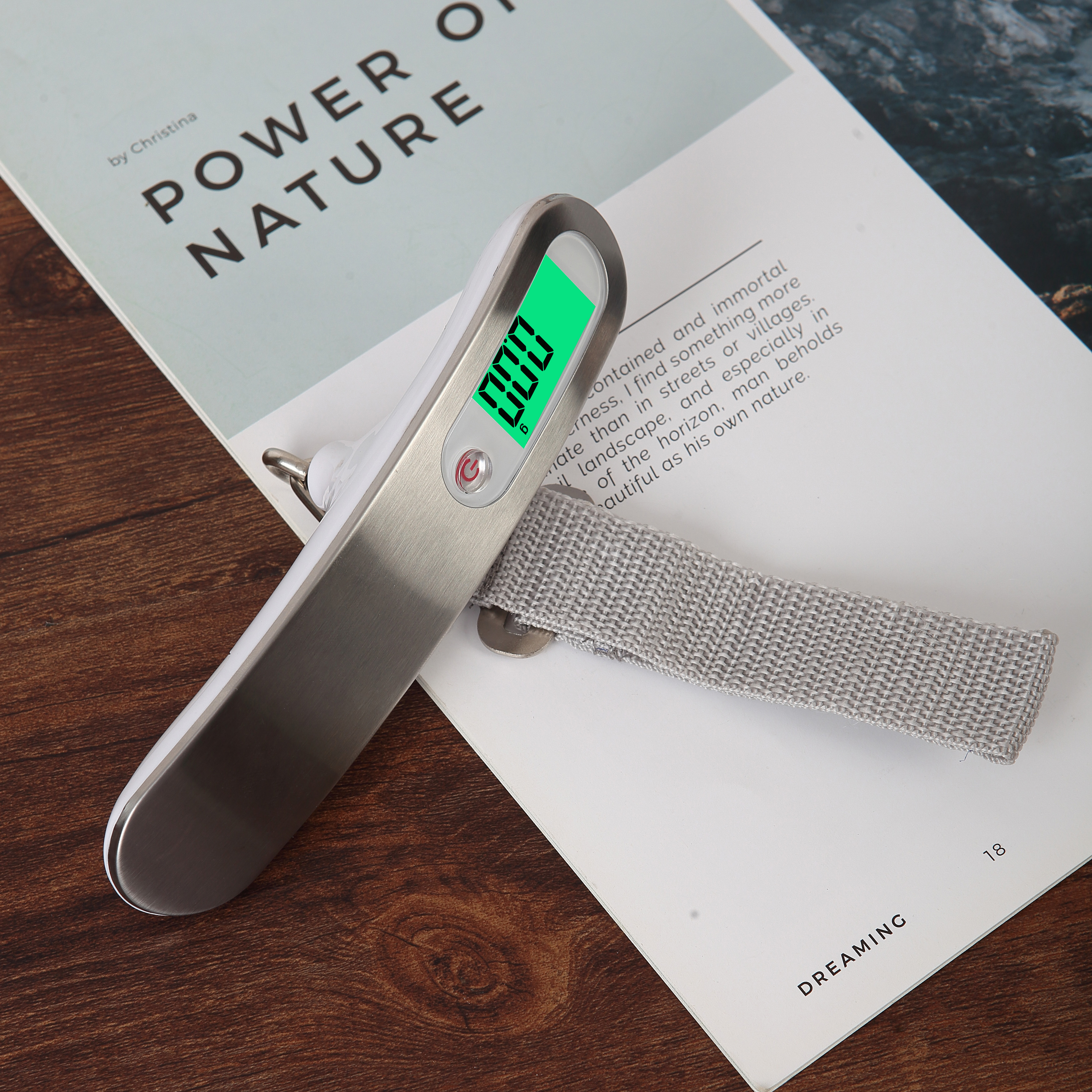 Wholesale Digital Hanging Suitcase Scale 50kg 10g Silver Handheld Travelers Electron 50kilos Travel Luggage Scale For Suitcase