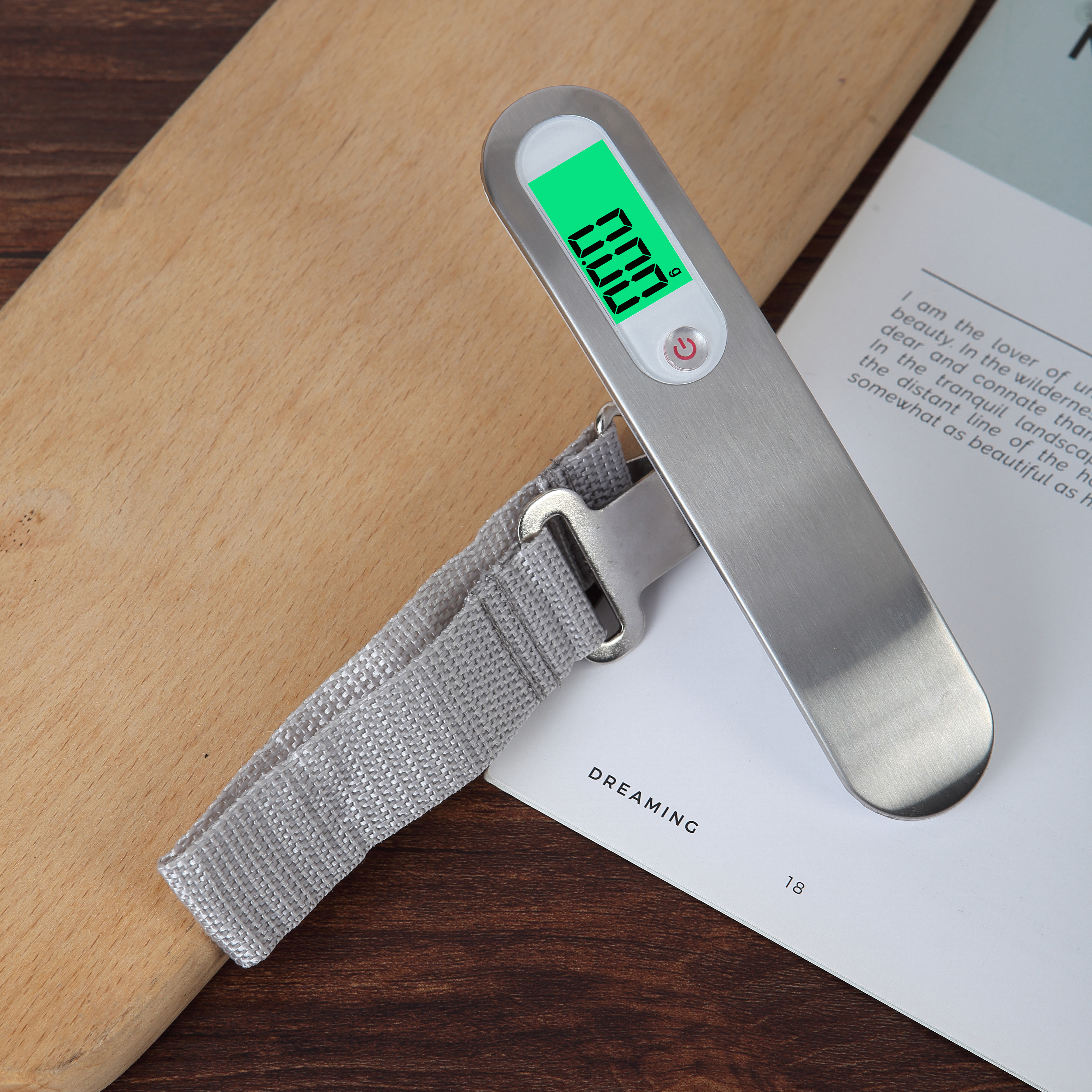 Wholesale Digital Hanging Suitcase Scale 50kg 10g Silver Handheld Travelers Electron 50kilos Travel Luggage Scale For Suitcase