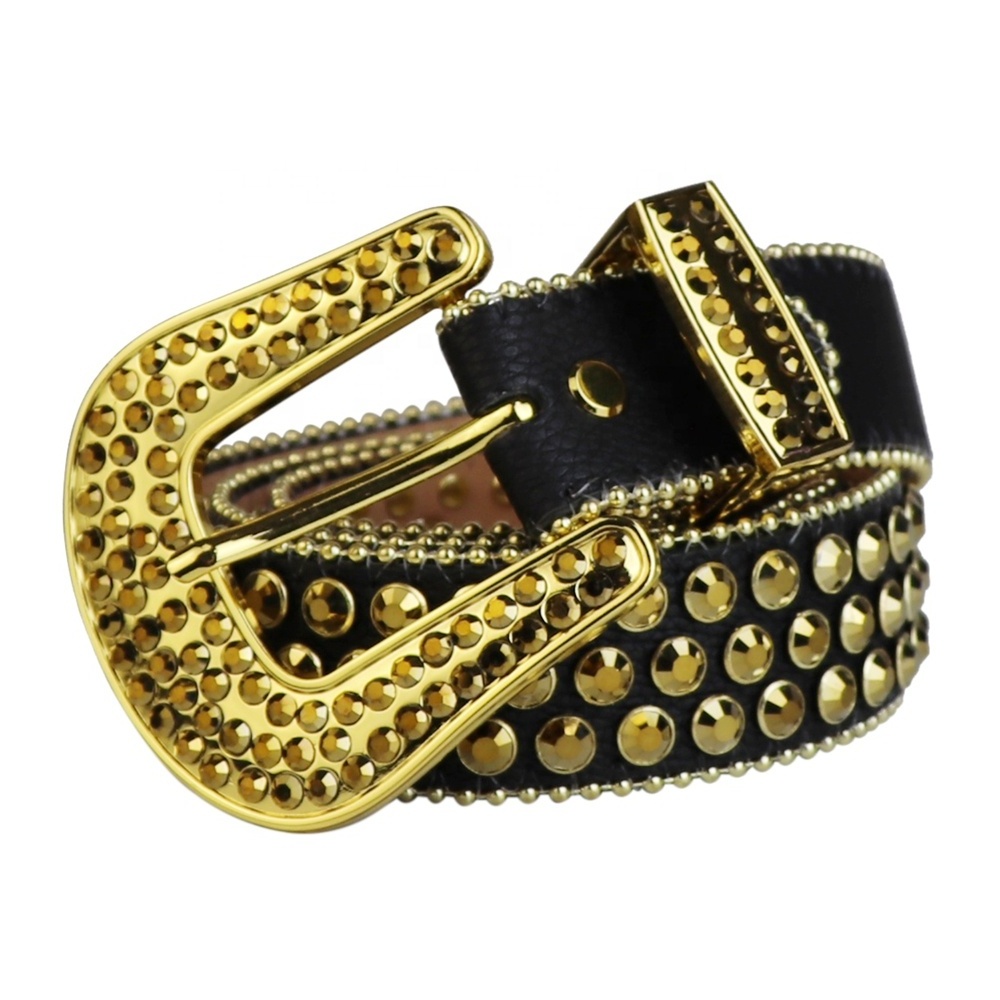 Sparkle bb simon belts rhinestone men crystal studded rhinestone belt for women bling bling customized buckle diamond belt