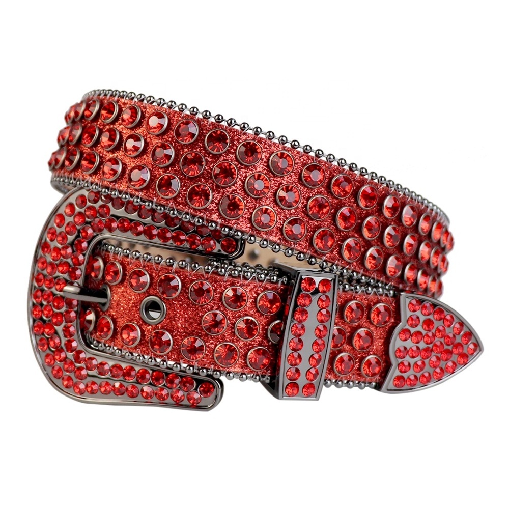 Sparkle bb simon belts rhinestone men crystal studded rhinestone belt for women bling bling customized buckle diamond belt