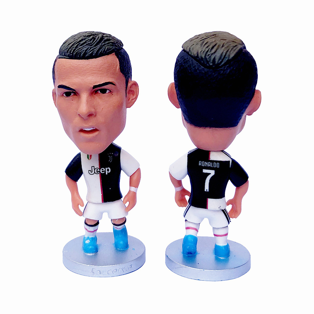 Wholesale Plastic PVC Toy Football Players Figures Custom 3D Soccer Player Action Figures