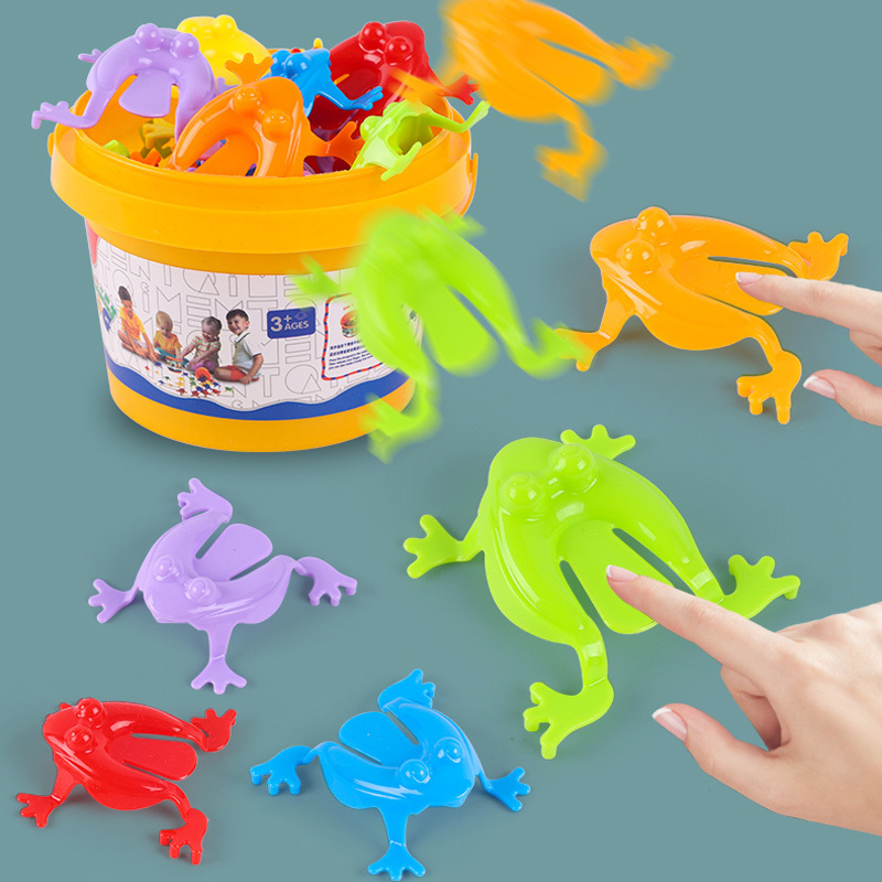 Hot Selling Factory Bouncing Cheap Plastic Funny game Kids Classic Toys Jumping Frogs Toy