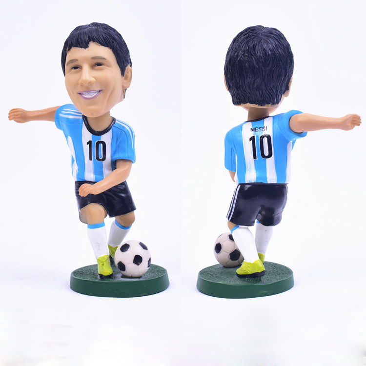 Dihua Customized Mini Plastic 3D PVC Football Star Toy Football Player Action Figure