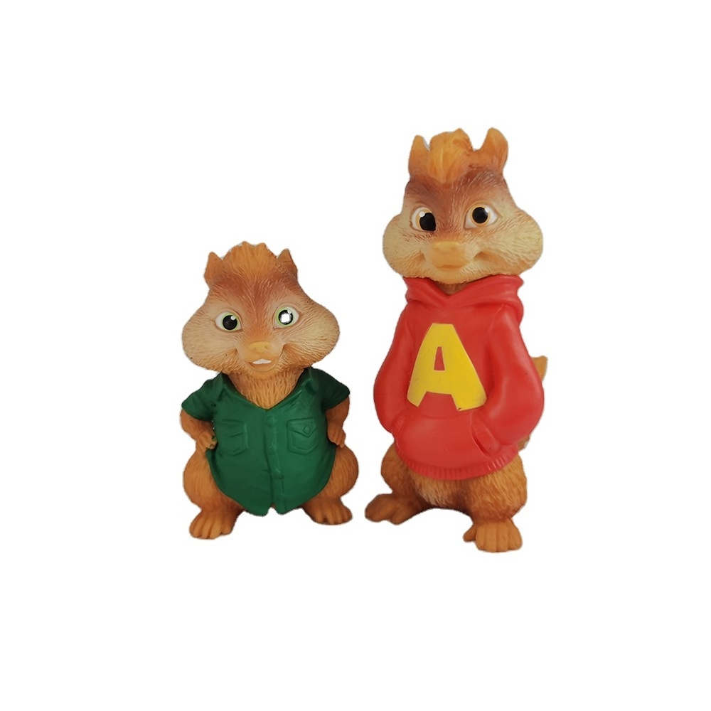 Custom Bulk Plastic Animal Figures Toy Plastic Toys Squirrel Animal Figures Custom Figurines