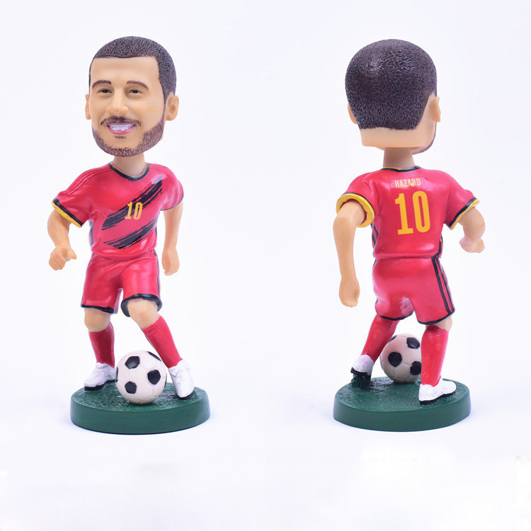 Dihua Customized Mini Plastic 3D PVC Football Star Toy Football Player Action Figure