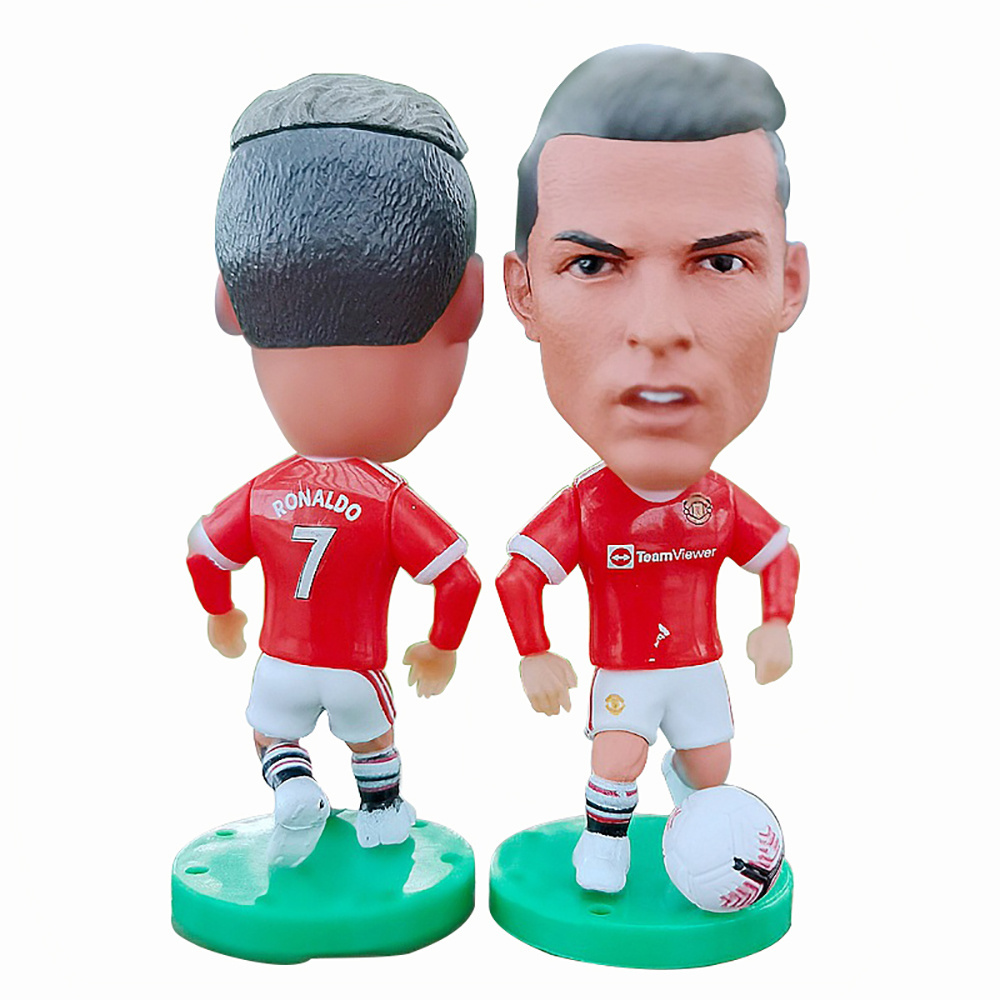 Wholesale Plastic PVC Toy Football Players Figures Custom 3D Soccer Player Action Figures