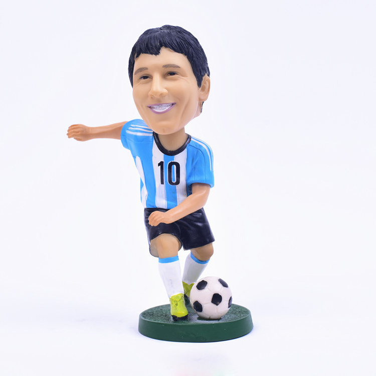 Dihua Customized Mini Plastic 3D PVC Football Star Toy Football Player Action Figure