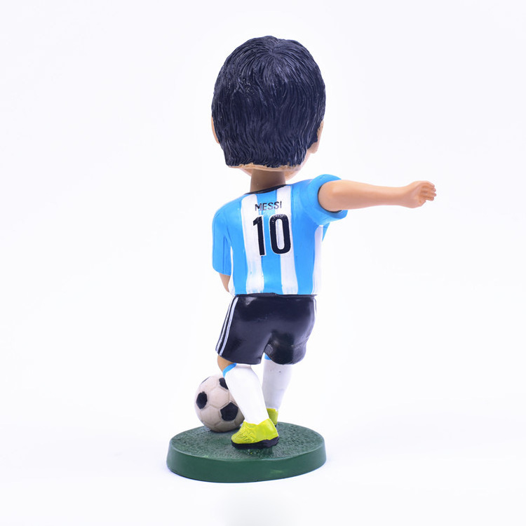 Dihua Customized Mini Plastic 3D PVC Football Star Toy Football Player Action Figure