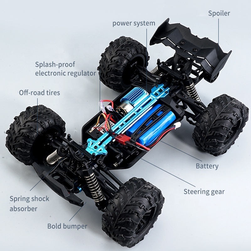 2.4Ghz RTR Remote Control Cars High Speed RC Car 1:16 Carros a Control Remoto 4WD Radio Control Cross Country Car Toy 38 KM/H