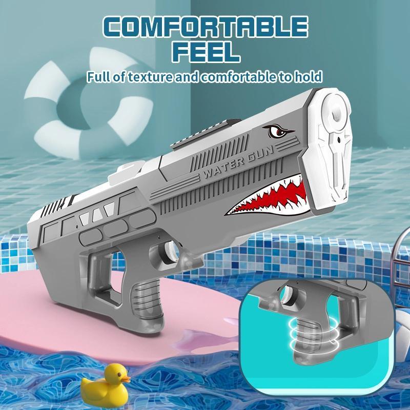 Shark Electric Water Gun for Kids Adults Automatic Water Gun Battery Super Soaker Waterproof Powerful Water Shooting Toys