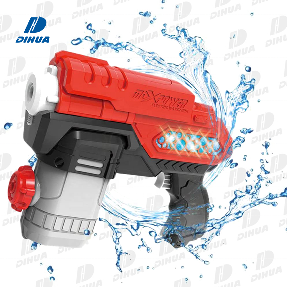 Electric Water Gun,Battery Operated Fighting Squirt Gun Toy Cool LED Lights,300ml Long Range Water Pistol for Kids Pool Beach