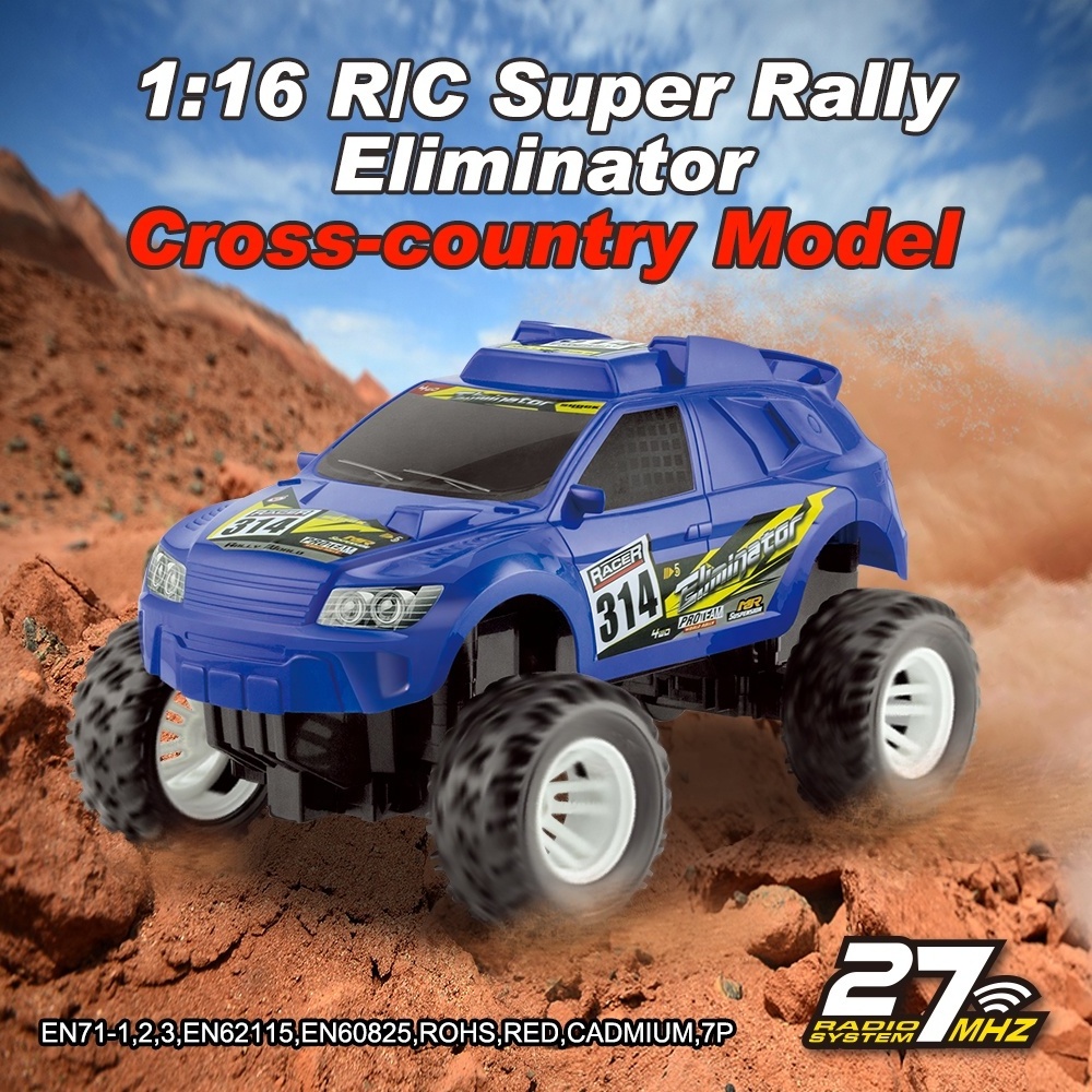 1:16 Koolspeed Full Function Remote RC Super Rally Off Road Monster Wheel Truck Radio Control Car Cross-country Model for Kids