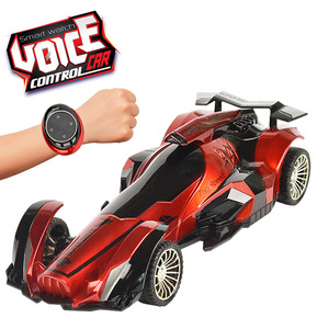 Autos RC 1:18 2.4G 4 Channels RC Car F1 Remote Control Racing Car Toys , Watch Voice Control Car with Light and Sound for Kids