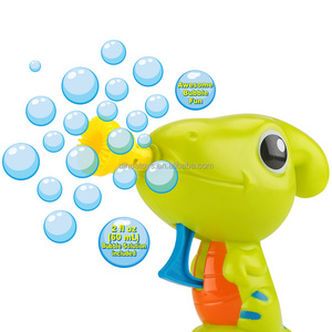 Bubble Fun Dip & Blow Soap Water Manual Bubble Gun , Friction Power Dinosaur Bubble Toy for Kids, Summer Outdoor