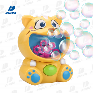 PNC Toys Kids Automatic Cat Bubble Machine 2000+ Bubbles Per Minute Panda Burbujas Soap Blower Maker Baby Bath Indoor Outdoor