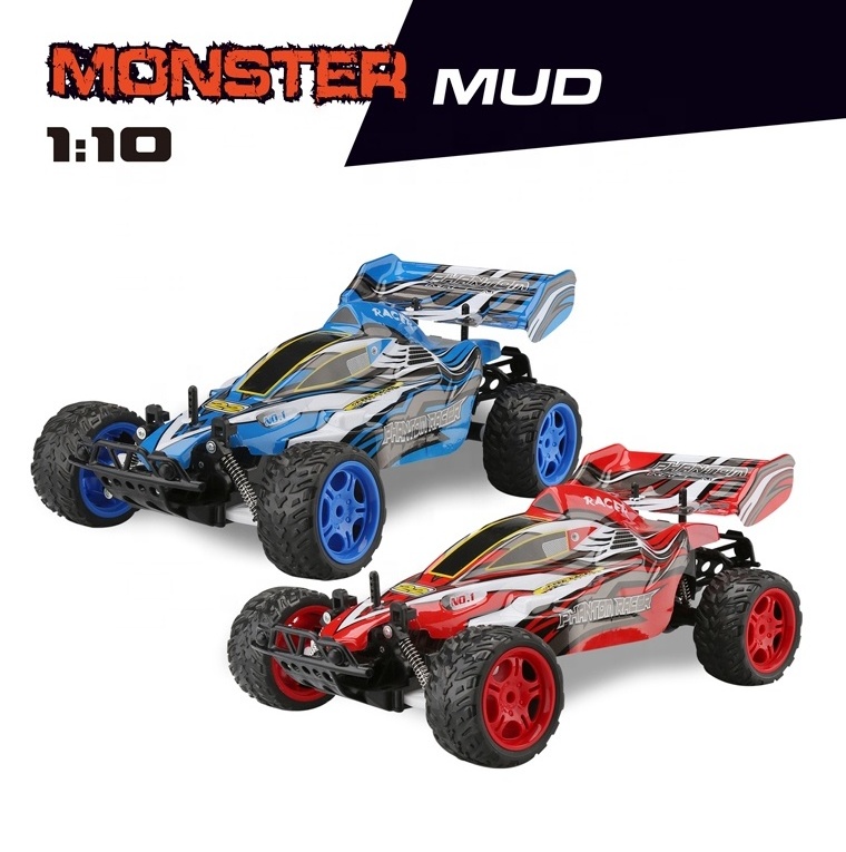 2.4Ghz 1:10 Scale Remote Control Vehicle Car All Terrain Off-Road Hobby RC Buggy Toy Cars for Boys & Adults Beginner