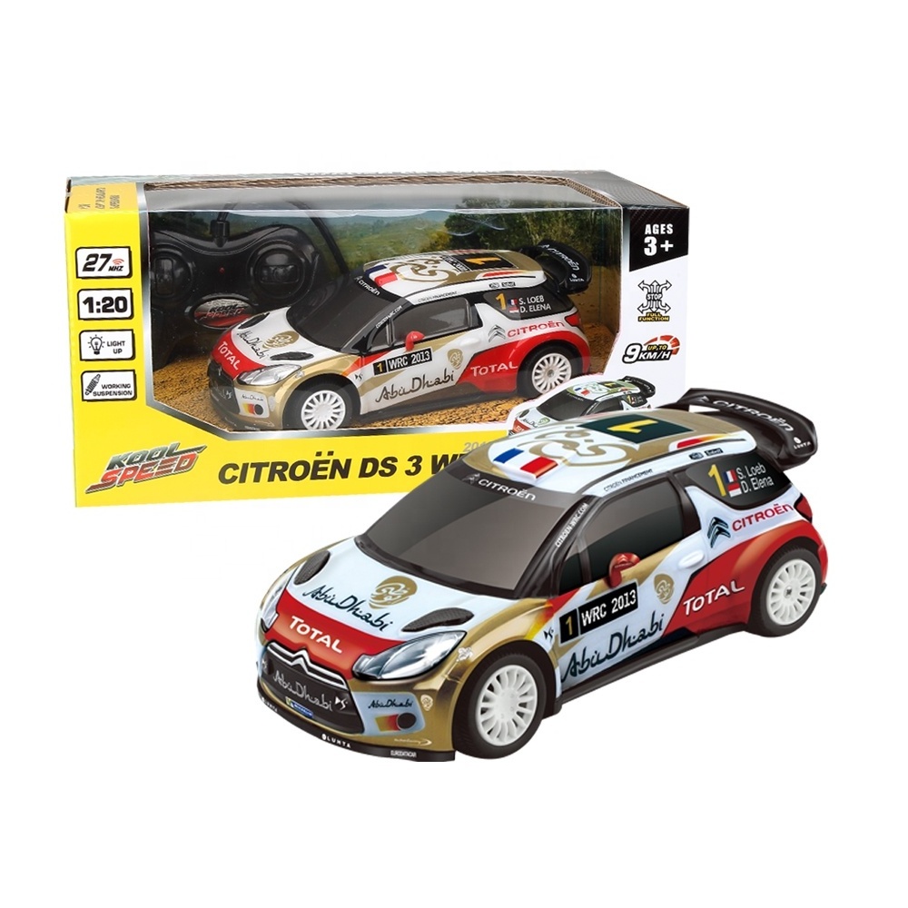 Rc Cars for Adults with High Speed 1:20 Scale All Terrain 9 Km/h Remote Control  Model Vehicle Official Licensed Citroen Ds3 Wrc