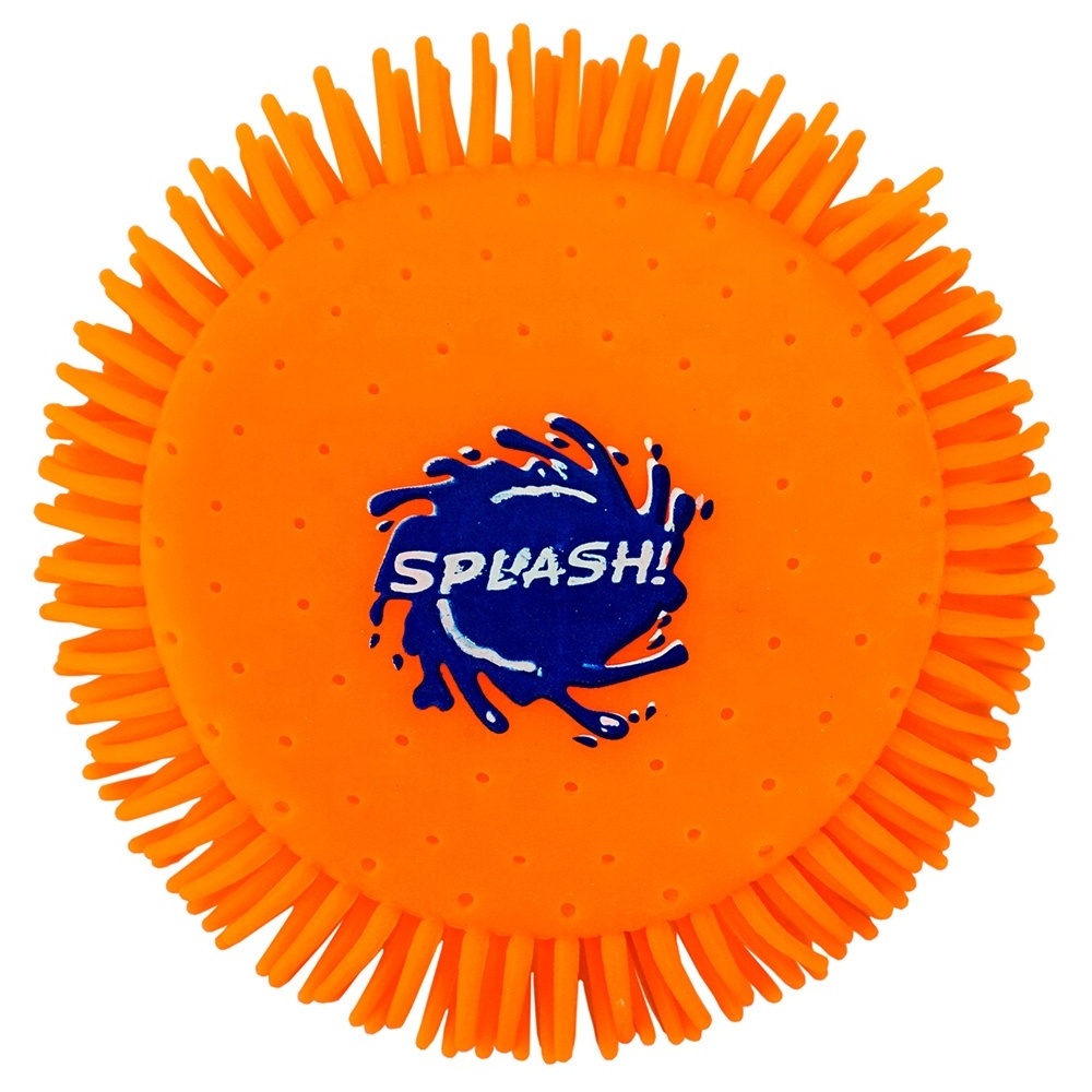 Water Flying Disc Splashing Water Splash Toy Outdoor Summer Pool Game Water Frisbee for Kids and Adults