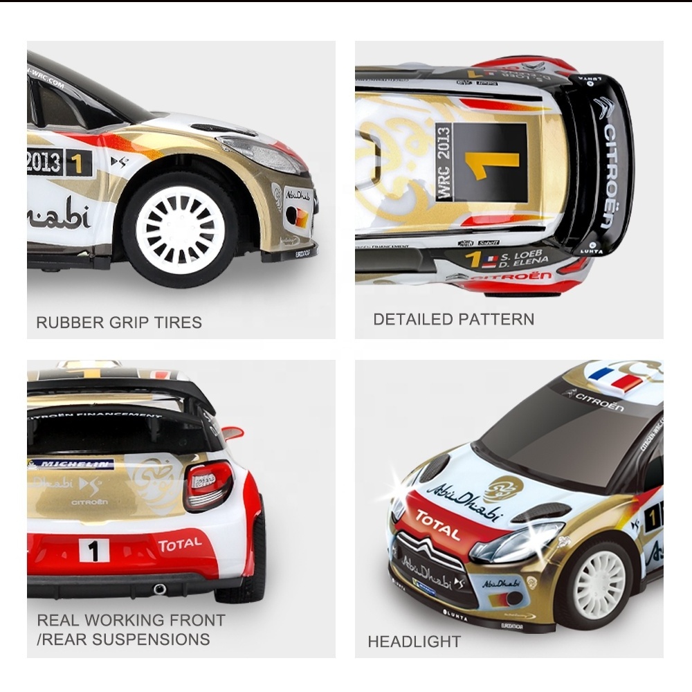 Rc Cars for Adults with High Speed 1:20 Scale All Terrain 9 Km/h Remote Control  Model Vehicle Official Licensed Citroen Ds3 Wrc