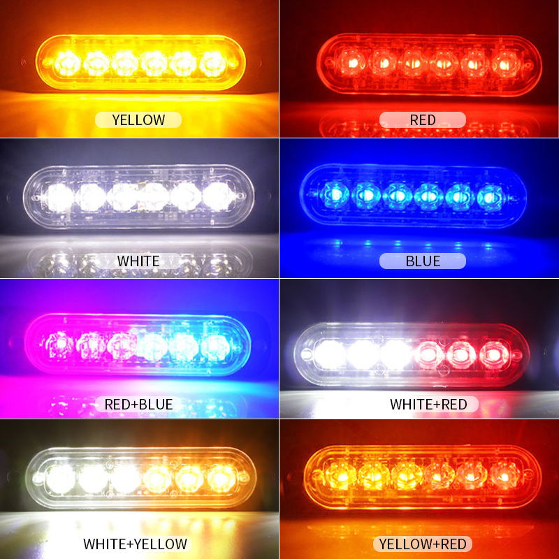 Super Bright LED Emergency Strobe Warning Caution Hazard Lights Bar with 16 Different Flashing for Cars Trucks Vehicle SUV