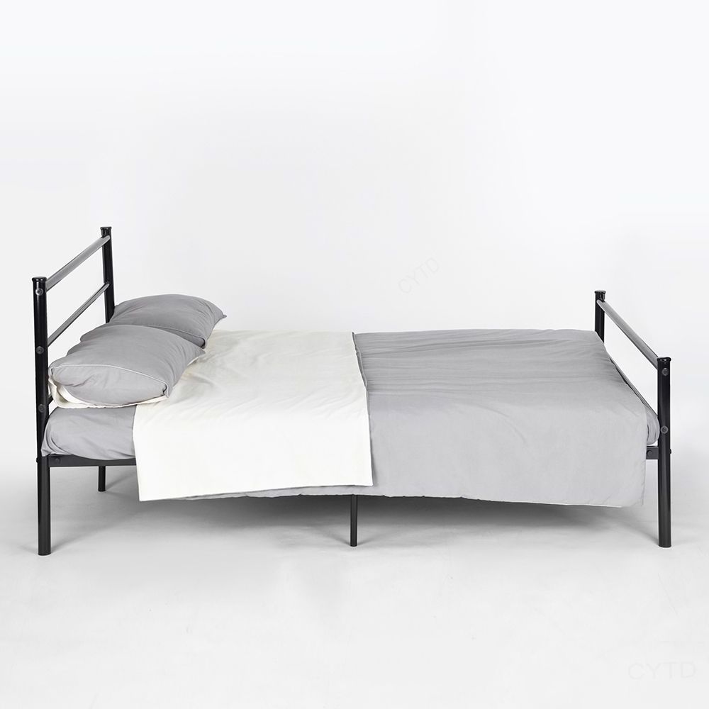 3ft,4ft6 Single,Double Metal Bed Frame in Black Additional Support bedframe