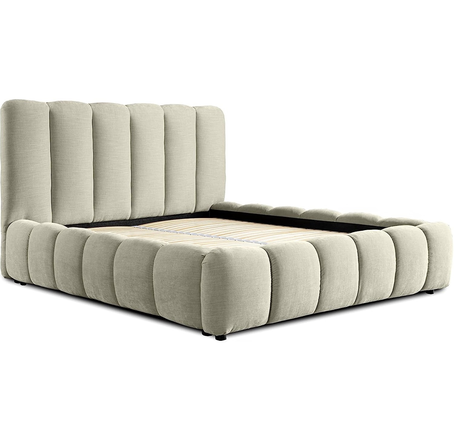 Modern Upholstered Bed 140 x 200 cm