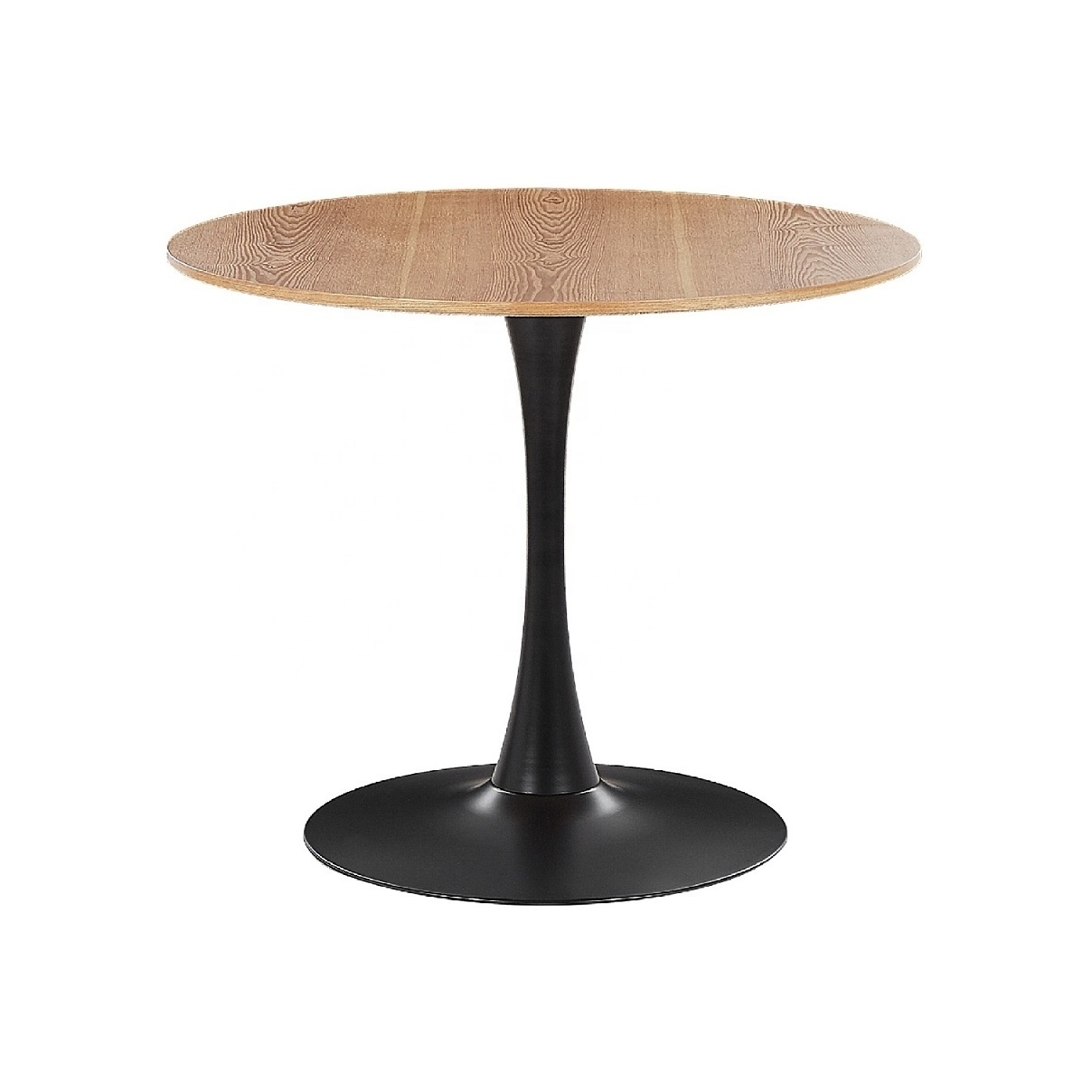 Modern Hot-Sale Tulip Table Leisure Round Table MDF Wood Top and Metal Leg Dining Room Table