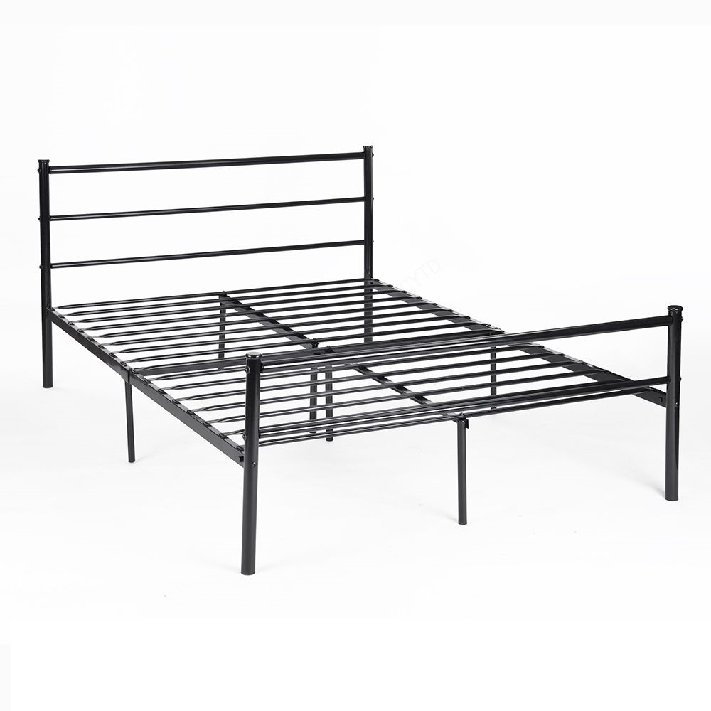 3ft,4ft6 Single,Double Metal Bed Frame in Black Additional Support bedframe