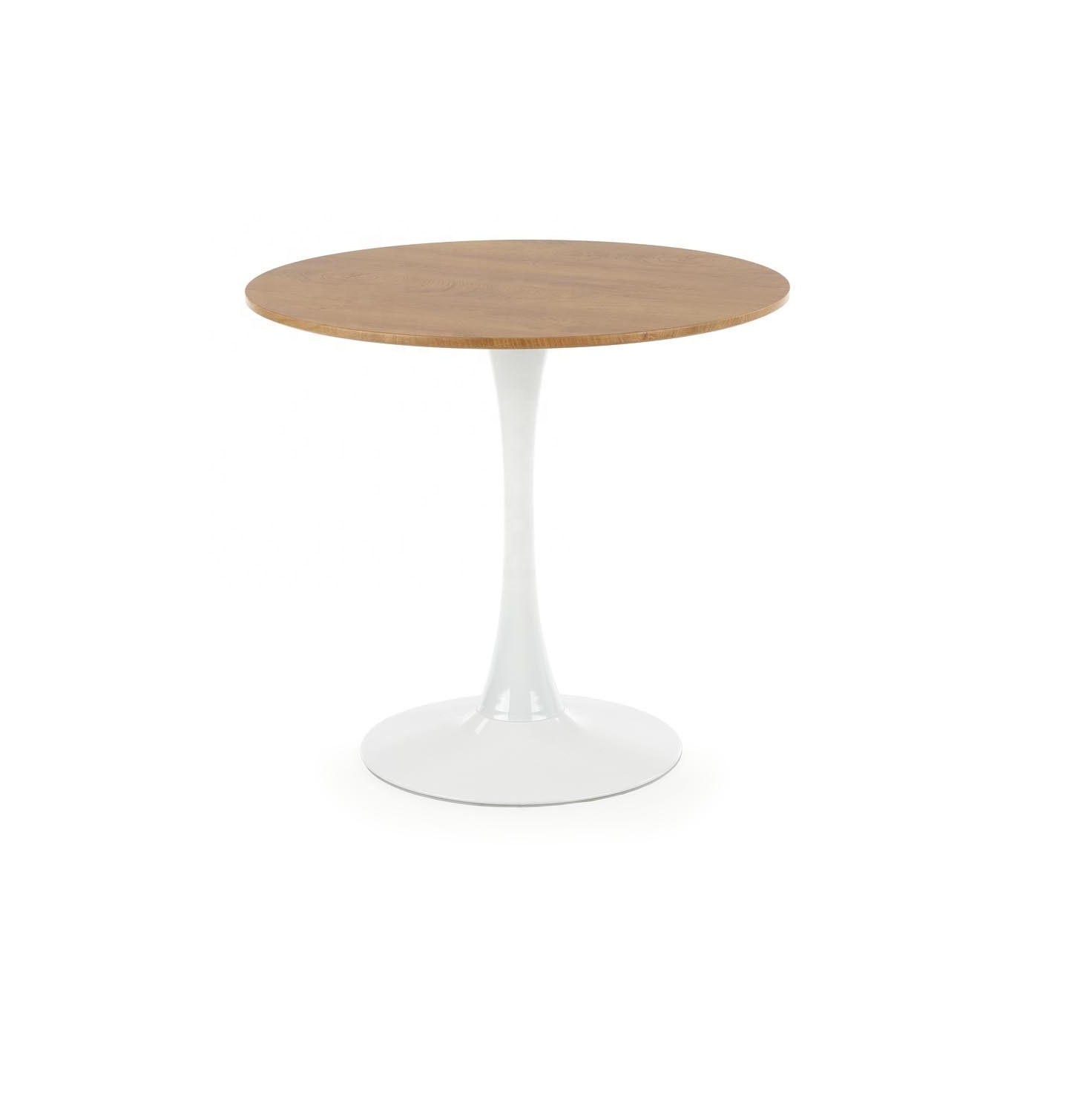 Modern Hot-Sale Tulip Table Leisure Round Table MDF Wood Top and Metal Leg Dining Room Table