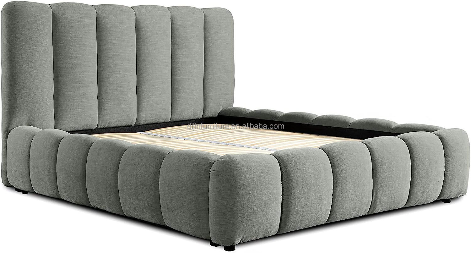 Modern Upholstered Bed 140 x 200 cm