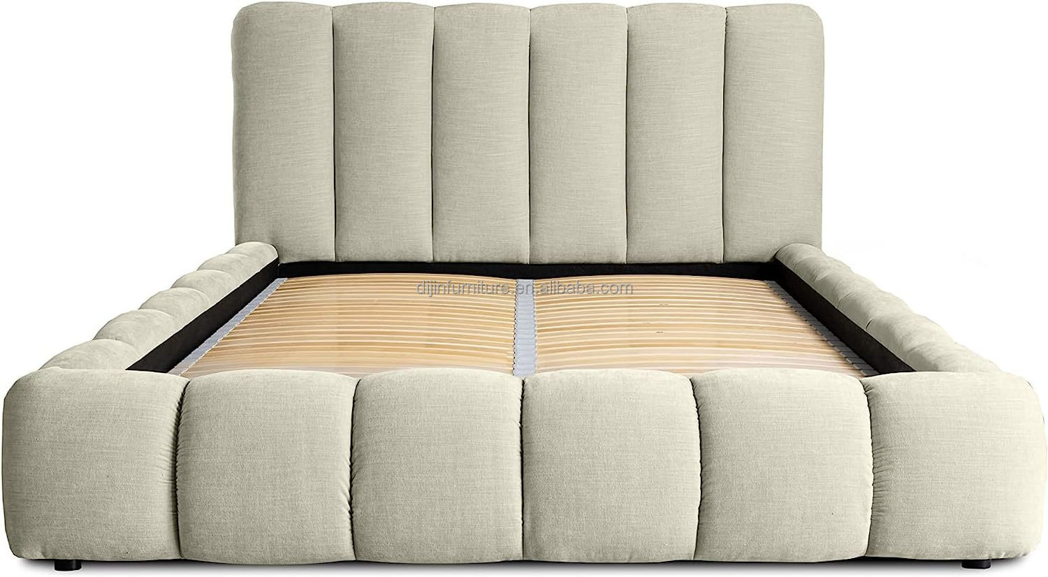 Modern Upholstered Bed 140 x 200 cm