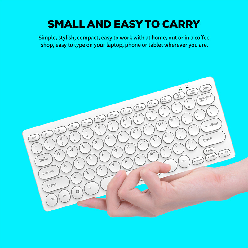 Fashion Mini Multimedia Button Game Keyboard DK500 Male Pink Color Ultra Thin Wired Keyboard