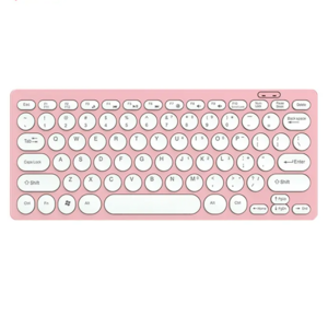 Fashion Mini Multimedia Button Game Keyboard DK500 Male Pink Color Ultra Thin Wired Keyboard