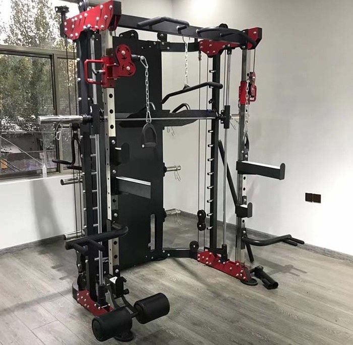 Hot selling cheap custom squat gym rack multi function functional trainer smith machine