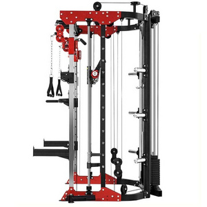 Hot selling cheap custom squat gym rack multi function functional trainer smith machine