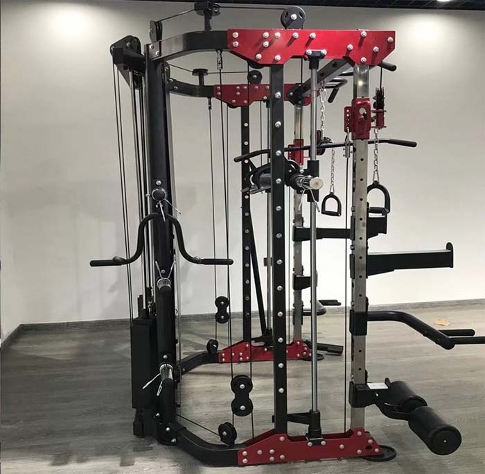 Hot selling cheap custom squat gym rack multi function functional trainer smith machine