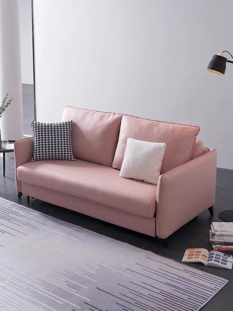 Minimalist Style Space Saving Sofa Bed Set Furniture Modern Fabric Bed And Sofa Transformable Sofa Bed