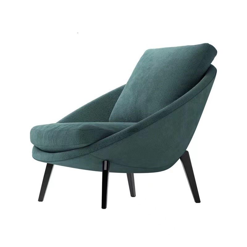 Leisure Sofa Chair Living Room Sofa Egg Shaped Chairs Fabric Stainless Steel Single Sofa Chair