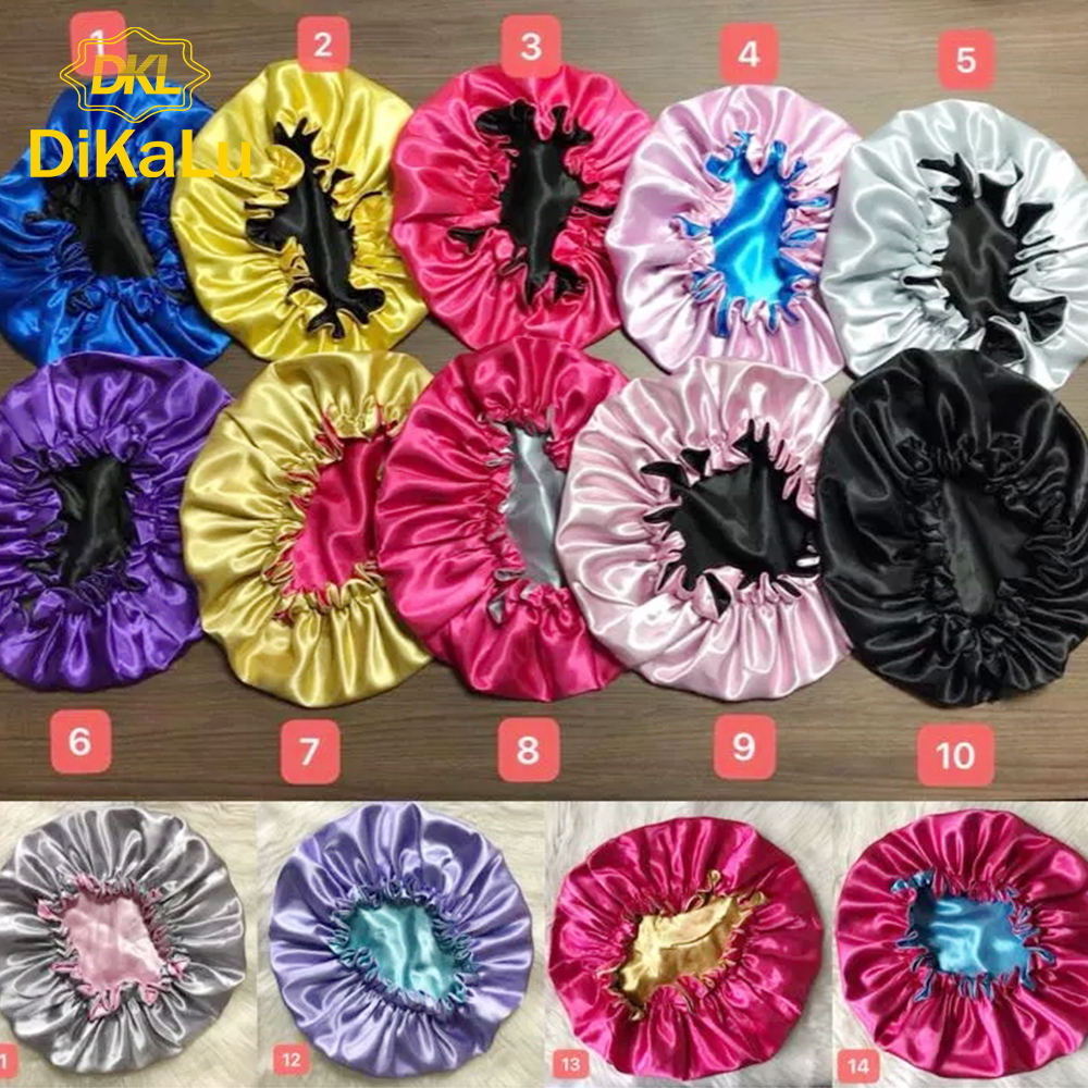 Low MOQ Satin Bonnet Silk Hair Bonnet Satin With LOGO,Free Designer Bonnets For Women,Designer Headbands and Bonnets Custom logo