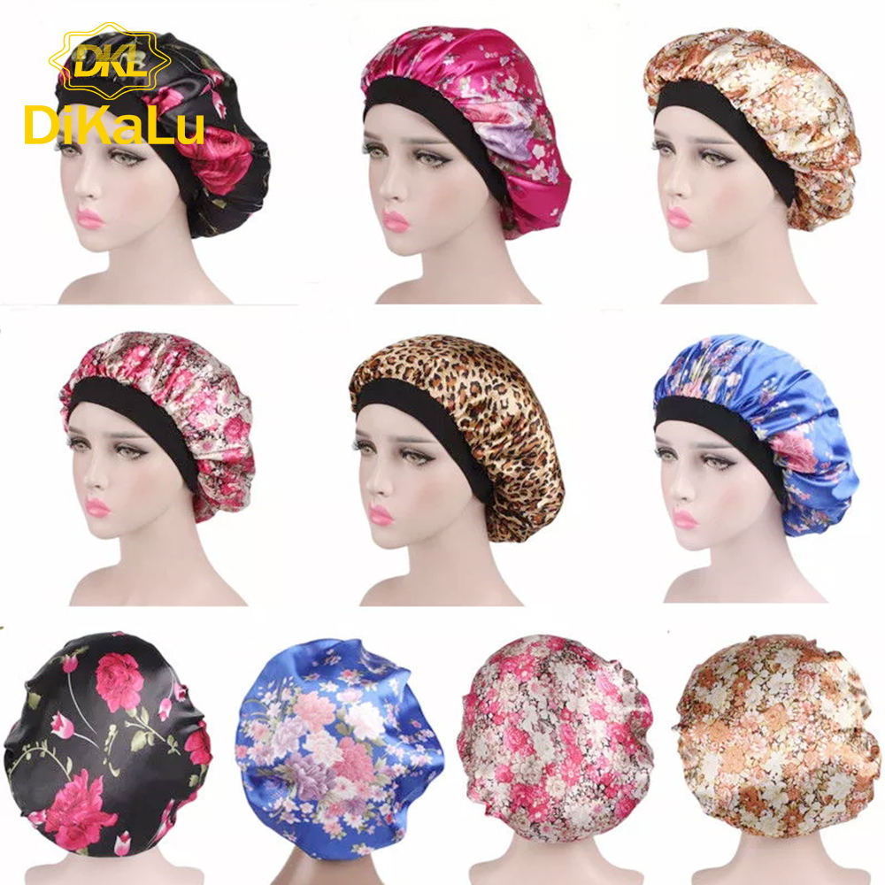 Low MOQ Satin Bonnet Silk Hair Bonnet Satin With LOGO,Free Designer Bonnets For Women,Designer Headbands and Bonnets Custom logo