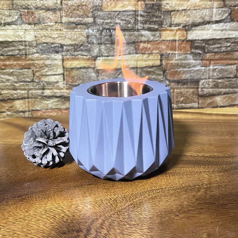 New Design Portable ethanol Fireplace maker Concrete Mini table top Fire Bowl Pot Fireplace Alcohol Table top Fire Pit