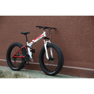 Folding 26 inch Mountain Bike Snow bike 4.0 fat Tire Beach Bike Men's Cycling Adult Speed mtb 24 inch