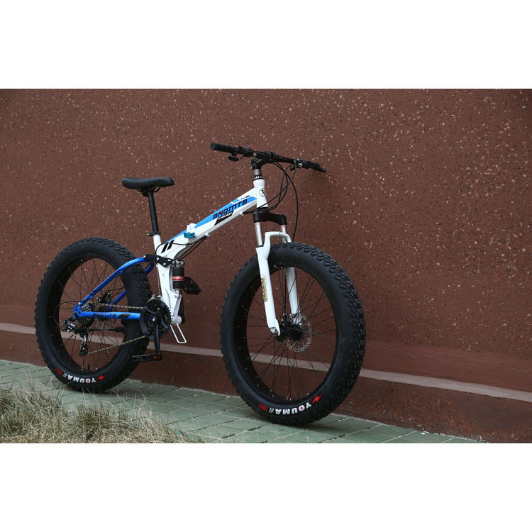 Folding 26 inch Mountain Bike Snow bike 4.0 fat Tire Beach Bike Men's Cycling Adult Speed mtb 24 inch