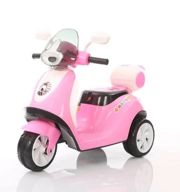 Dikesen SMT102  wiggles big red car baby ride on toy little 6V 4A electric motorbike single drive safety  ride on car pink color