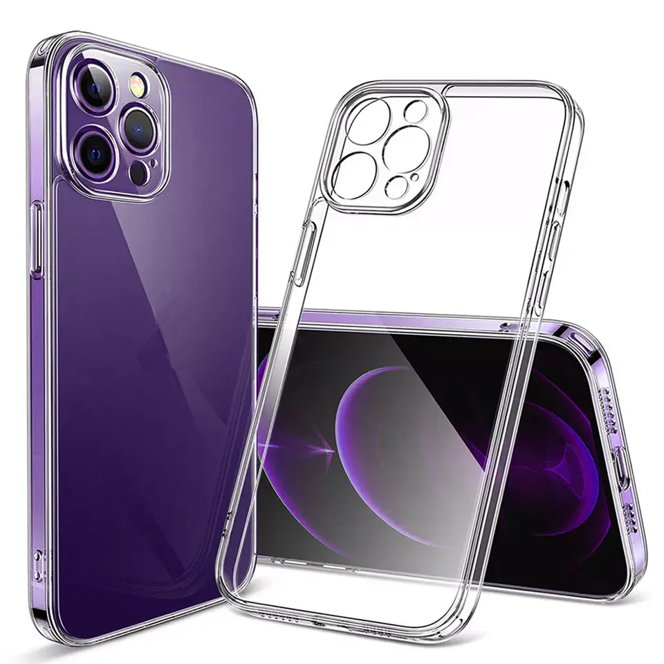 Ultra Thin Clear Case For iPhone 15 14 13 12 11 Pro XS Max XR X Soft TPU Silicone For iPhone Back Cover Phone Case