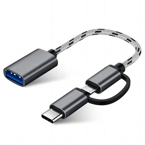 2 in 1 USB 3.0 OTG Adapter Type C Micro USB to USB 3.0 Adapter Cable OTG Convertor for Gamepad Flash Disk Type-C OTG Cable