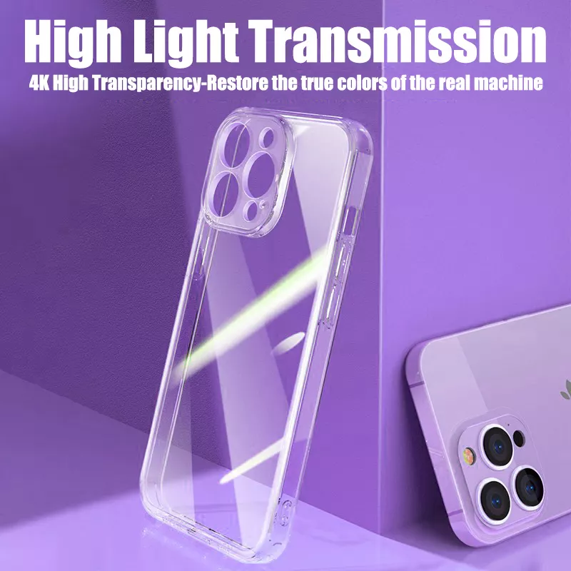 Ultra Thin Clear Case For iPhone 15 14 13 12 11 Pro XS Max XR X Soft TPU Silicone For iPhone Back Cover Phone Case