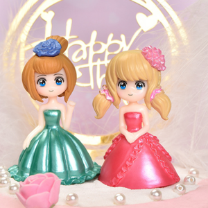 cake topper garden statue action figure toy miniature kawaii doll princess figurine